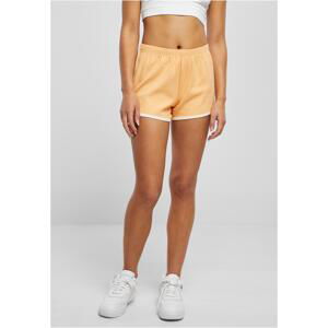 Dámské organické Interlock Retro Hotpants paleoranžová/bílá písková