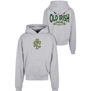 Old Irish Mob Ultraheavy Oversize Hoody šedá