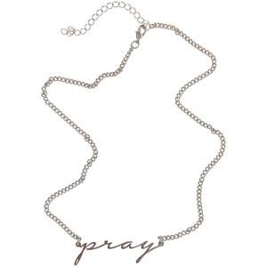 Stříbrný náhrdelník Pray