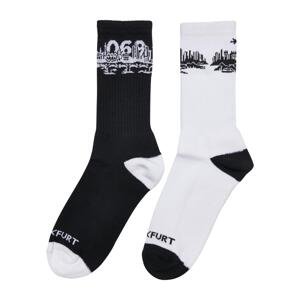 Major City 069 Ponožky 2-balení černo/bílé