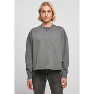 Dámy Heavy Terry Garment Dye Crewneck darkshadow