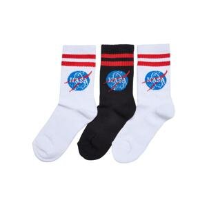 Ponožky NASA Insignia Kids 3-Pack bílá/černá