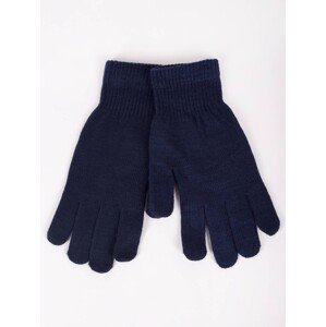 Yoclub Woman's Women'S Basic Gloves RED-MAG2K-0050-008 Navy Blue