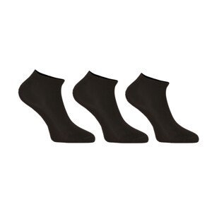 3PACK ponožky Nedeto nízké černé