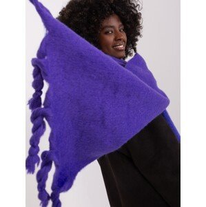 Tmavě fialový široký dámský šátek