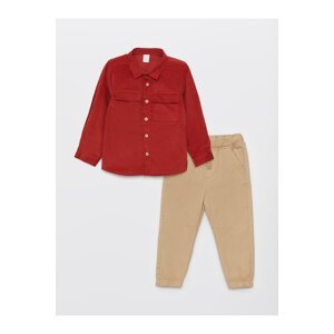LC Waikiki Long Sleeve Baby Boy Shirt and Trousers 2-Pack