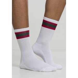 Ponožky Stripy Sport 2-Pack bílá/ervená/zelená