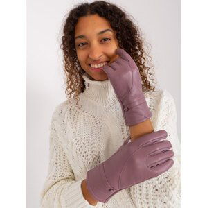Fialové elegantní dotykové rukavice