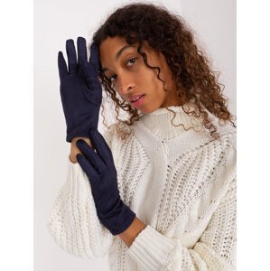 Dámské tmavě modré dotykové rukavice