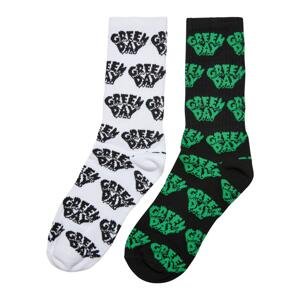 Ponožky Green Day - 2 balení - černo/bílé