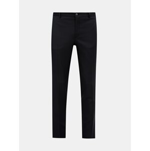 Černé oblekové slim fit kalhoty s příměsí vlny Jack & Jones Solari - Pánské
