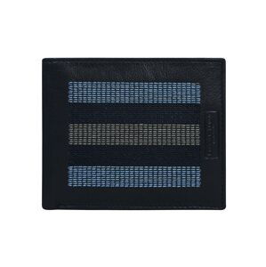 Pánská tmavě modrá peněženka s horizontálním prošíváním