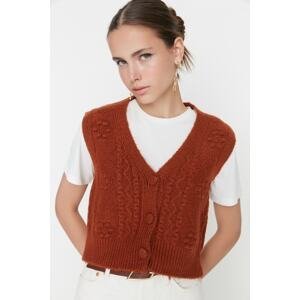 Trendyol Camel Soft Textured Knitwear Sweater