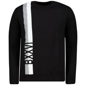 Trendyol Black Men's Regular Fit Crewneck Cotton Sweatshirt