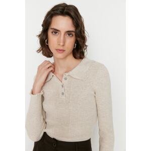 Trendyol Stone Polo Neck Knitwear Sweater