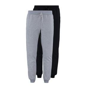 Trendyol Grey-Black Men's Regular/Normal Cut Elasticized Jogger 2 Pack Sweatpants