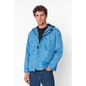 Trendyol Men's Blue Oversize Fit Seasonal Slim Jacket