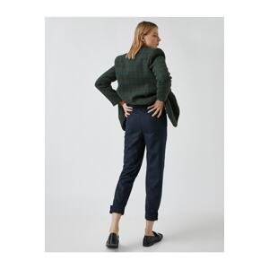 Koton Buttoned Carrot Trousers