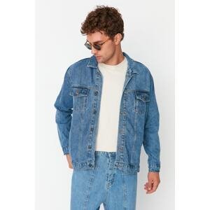 Trendyol Men's Blue Regular Fit Jacket