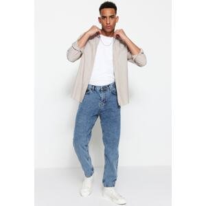 Trendyol Blue Men's Relax Fit Boyfriend Jeans Denim Trousers