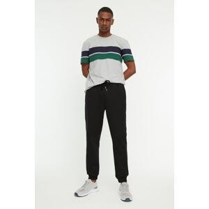 Trendyol Men's Black Regular/Normal Fit Elastic Lace Up Sweatpants