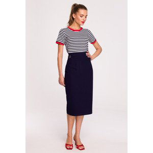 Stylove Woman's Skirt S297 Navy Blue