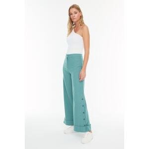 Trendyol Mint Button Detailed Woven Trousers