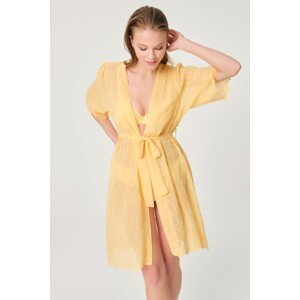 Dagi Yellow Short Sleeve Dressing Gown