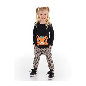 Denokids Little Leopard Girl Kids T-shirt Pants Suit