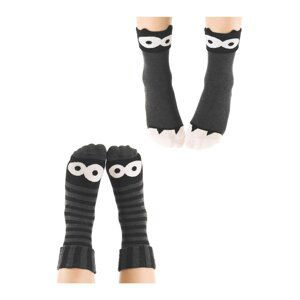 Denokids Monster Gray Boy's Set of 2 Socks