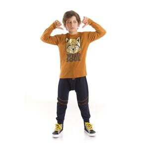 Mushi Gilded Fox Boys T-shirt Trousers Suit