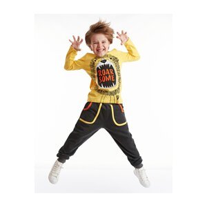 Denokids Roar Lion Boys T-shirt Pants Suit