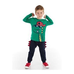 Denokids Dino Boy With Glasses T-shirt and Pants Set