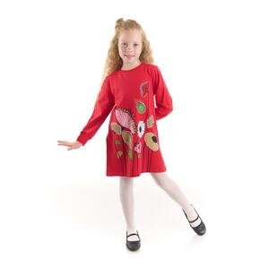 Mushi Girl's Floral Red Dress