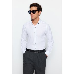 Trendyol Men's White Slim Fit Shirt