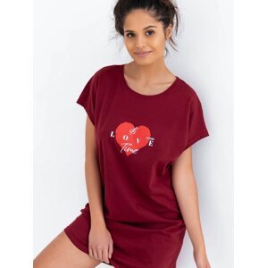 Shirt Sensis Love Time kr/r S-XL burgundy 083