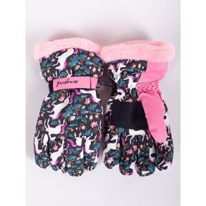 Yoclub Kids's Children's Winter Ski Gloves REN-0248G-A150