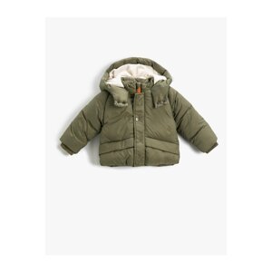 Koton Hooded Puffer Jacket with Plush Lining