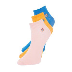 Trendyol 3-Pack Multi Color Cotton Embroidered Knitted Socket Socks