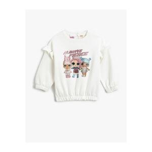 Koton Lol Surprise Printed Sweatshirt Licensed Ruffle Detailed