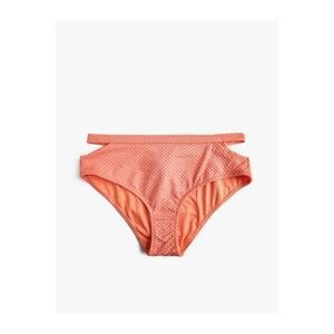 Koton Textured Bikini Bottom with Window Detail