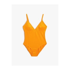 Koton Textured Basic Swimsuit