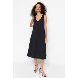 Trendyol Black Comfortable Cut Woven Dress