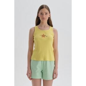 Dagi Yellow Modal Athlete Pajama Top