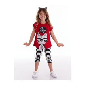 Mushi Meow Pow Girls T-shirt Leggings Suit