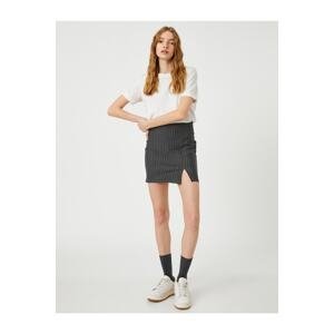 Koton Mini Skirt Slim Fit Side Slit