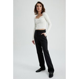 DEFACTO Straight Fit Double Faced Trousers