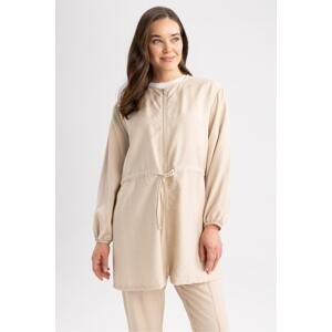 DEFACTO Relax Fit Zippered Long Sleeve Tunic