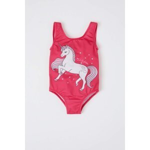 DEFACTO Strappy Unicorn Print Swimsuit