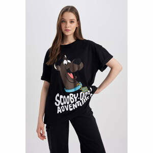 DEFACTO Coool Scooby Doo Oversize Fit Printed Back Short Sleeve T-Shirt